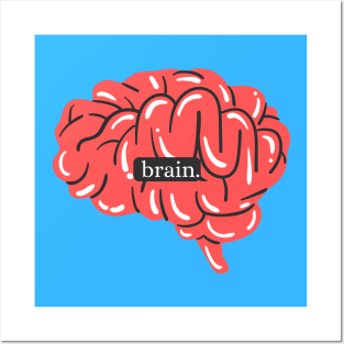 brain. Posters and Art